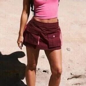 Free People Movement Women's Purple‎ Cargo skort